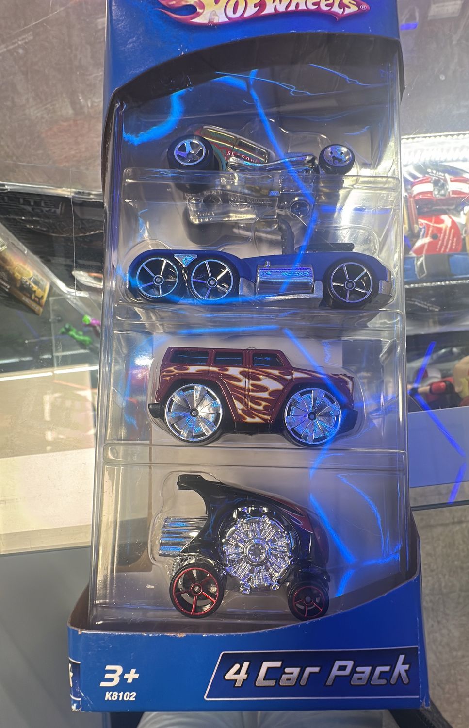 NIB VINTAGE 2006 HOT WHEELS 1/64 4 CAR PACK DIECAST TOY GIFT SET K8102