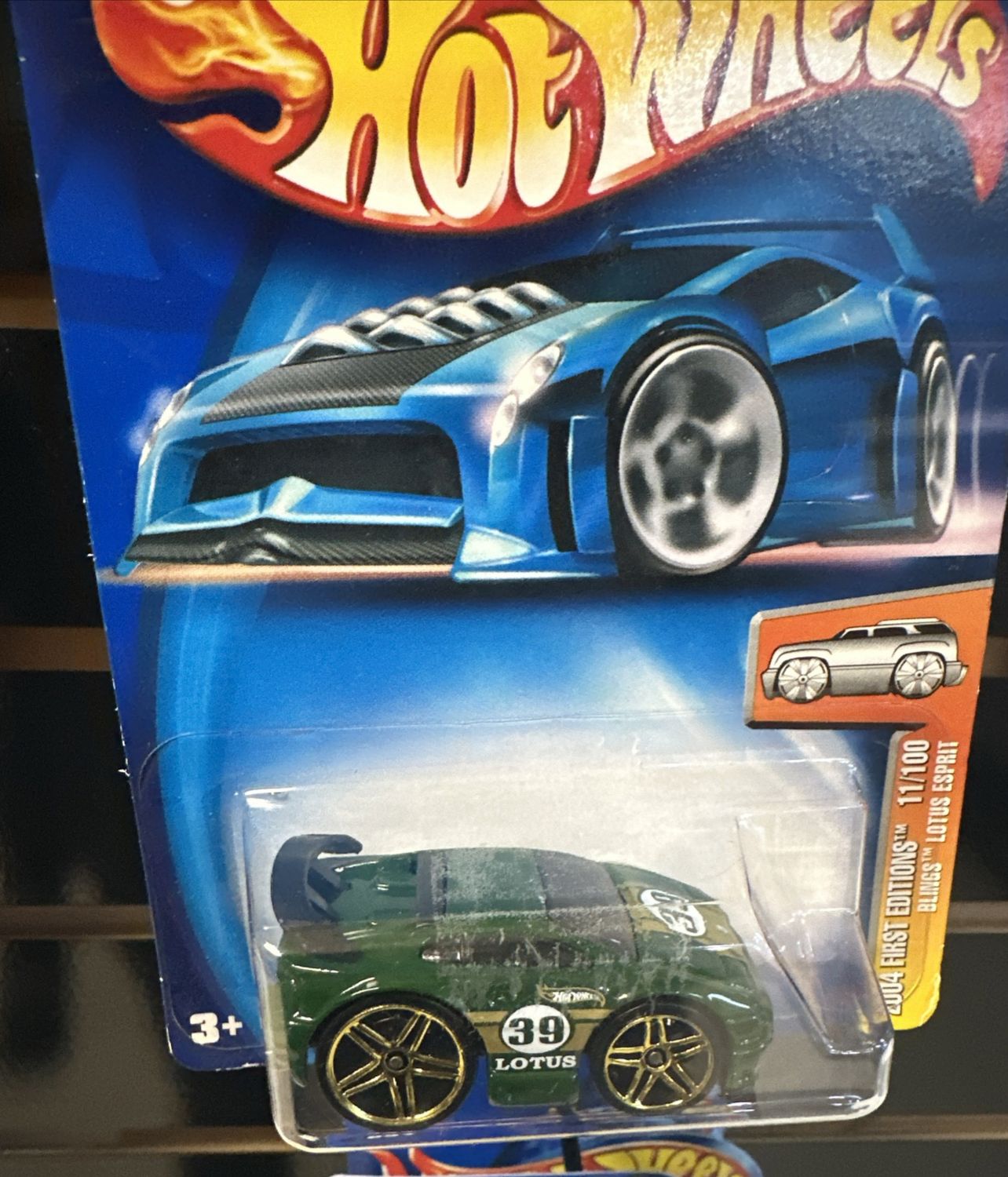 Hot Wheels 2004 First Editions 11/100 Blings Lotus Esprit 2004 #011 Green