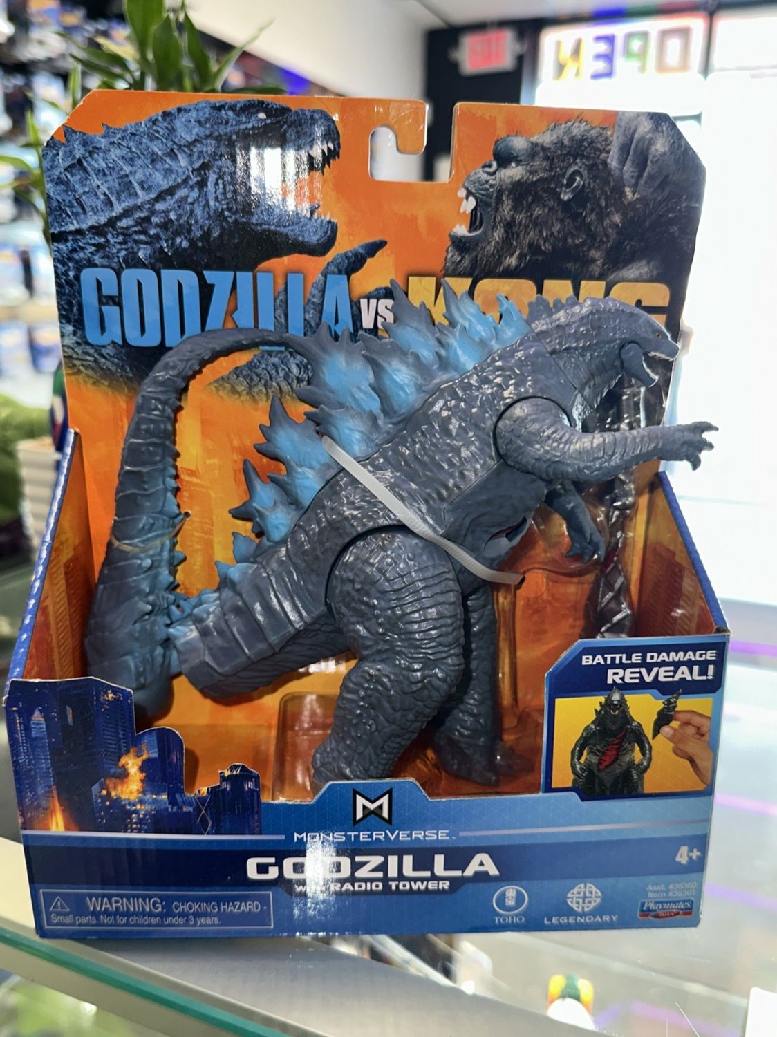 Godzilla Figure radio tower  – Godzilla vs. Kong Monsterverse Playmates