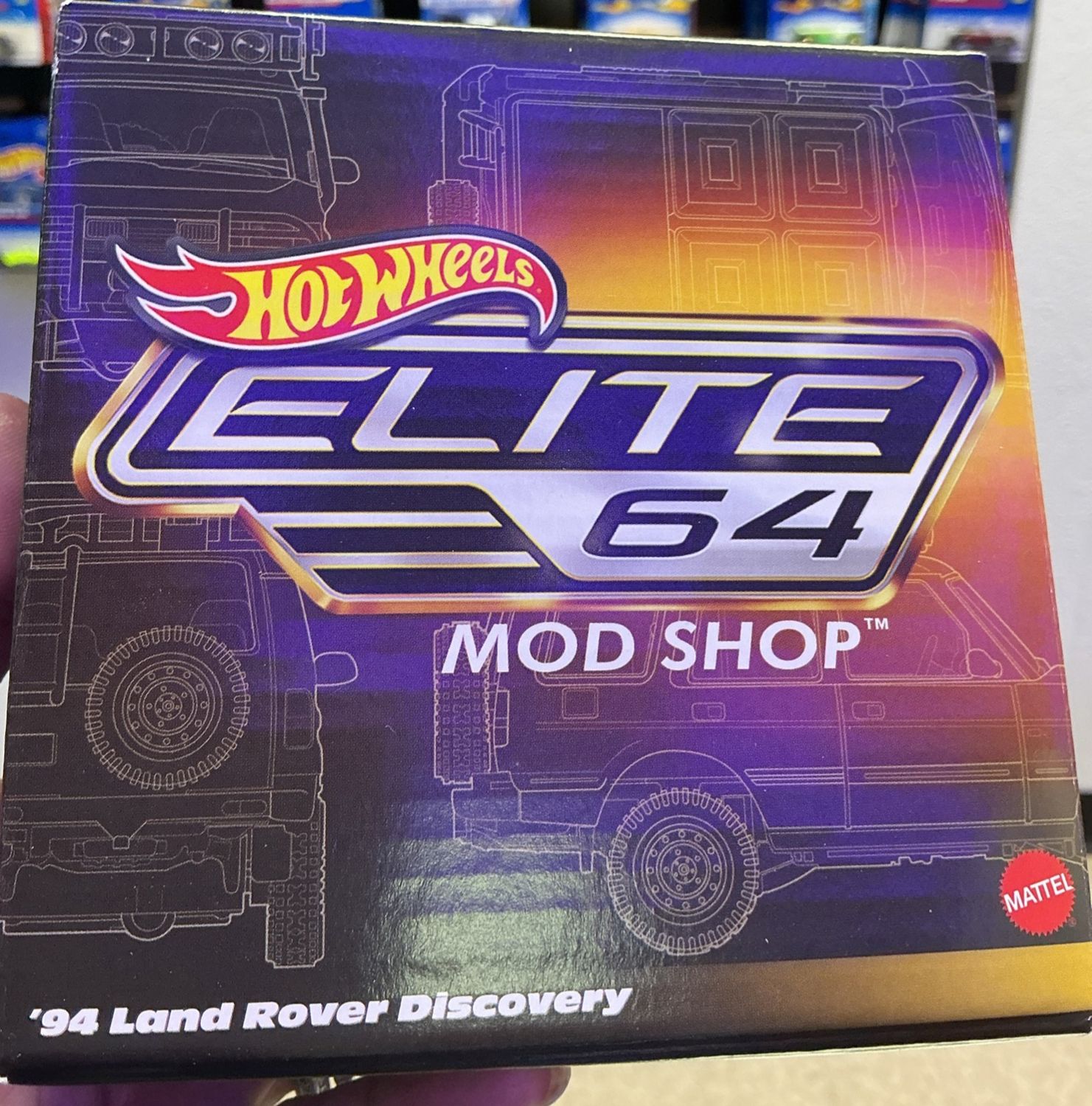 '94 Land Rover Discovery Hot Wheels Elite 64 MOD SHOP HNJ65 yellow