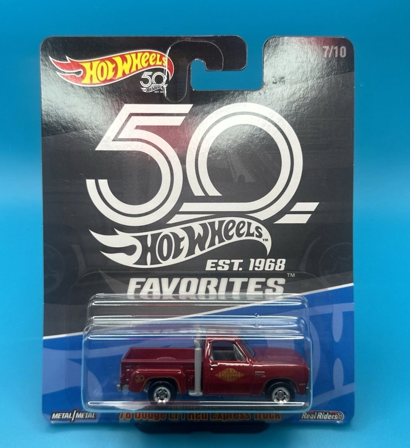 Hot Wheels 50th Anniversary Favorites '78 Dodge L’il Red Express Truck R/R 7/10