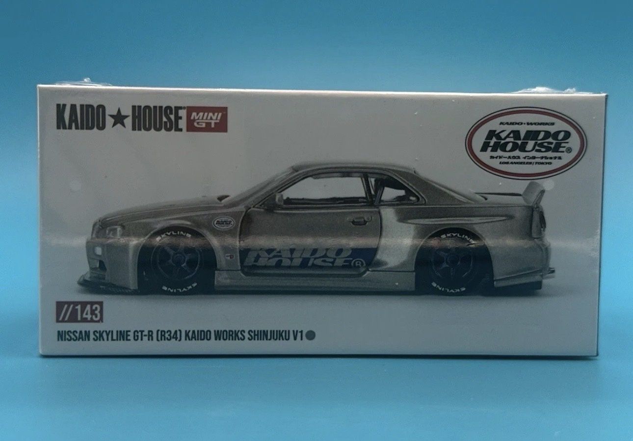 Kaido House x Mini GT 1:64 Nissan GT-R R34 Kaido Works Shinjuku 