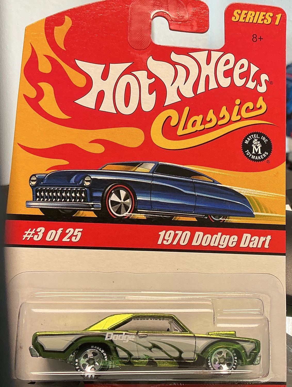 Hot wheels Classics, 1970 Dodge dart series one green