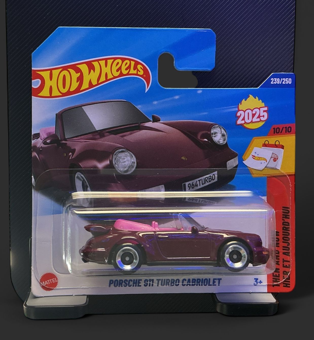 Hot Wheels 2025  PORSCHE 911 TURBO CABRIOLET SHORT Card