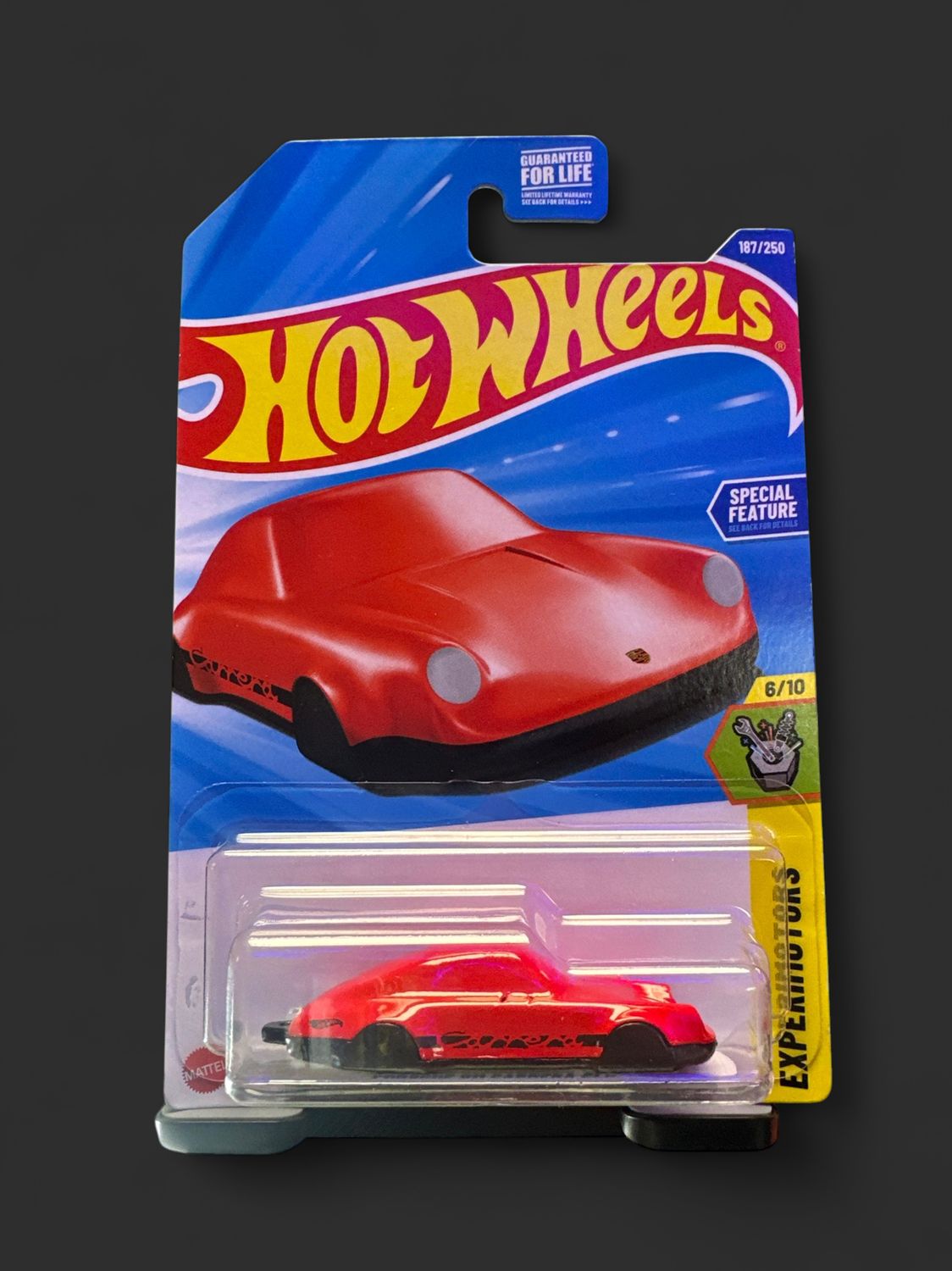2025 Hot Wheels Porsche 911 Carrera Clip Experimotors Black &amp; Red NEW