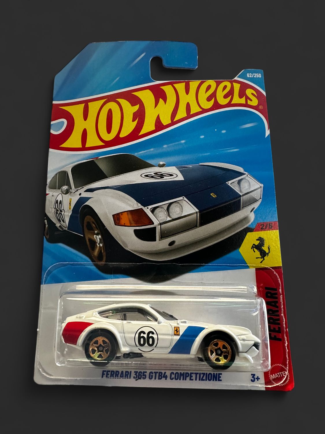 Brand New 2026 Hot Wheels White Ferrari 365 GTB4 Competizione!