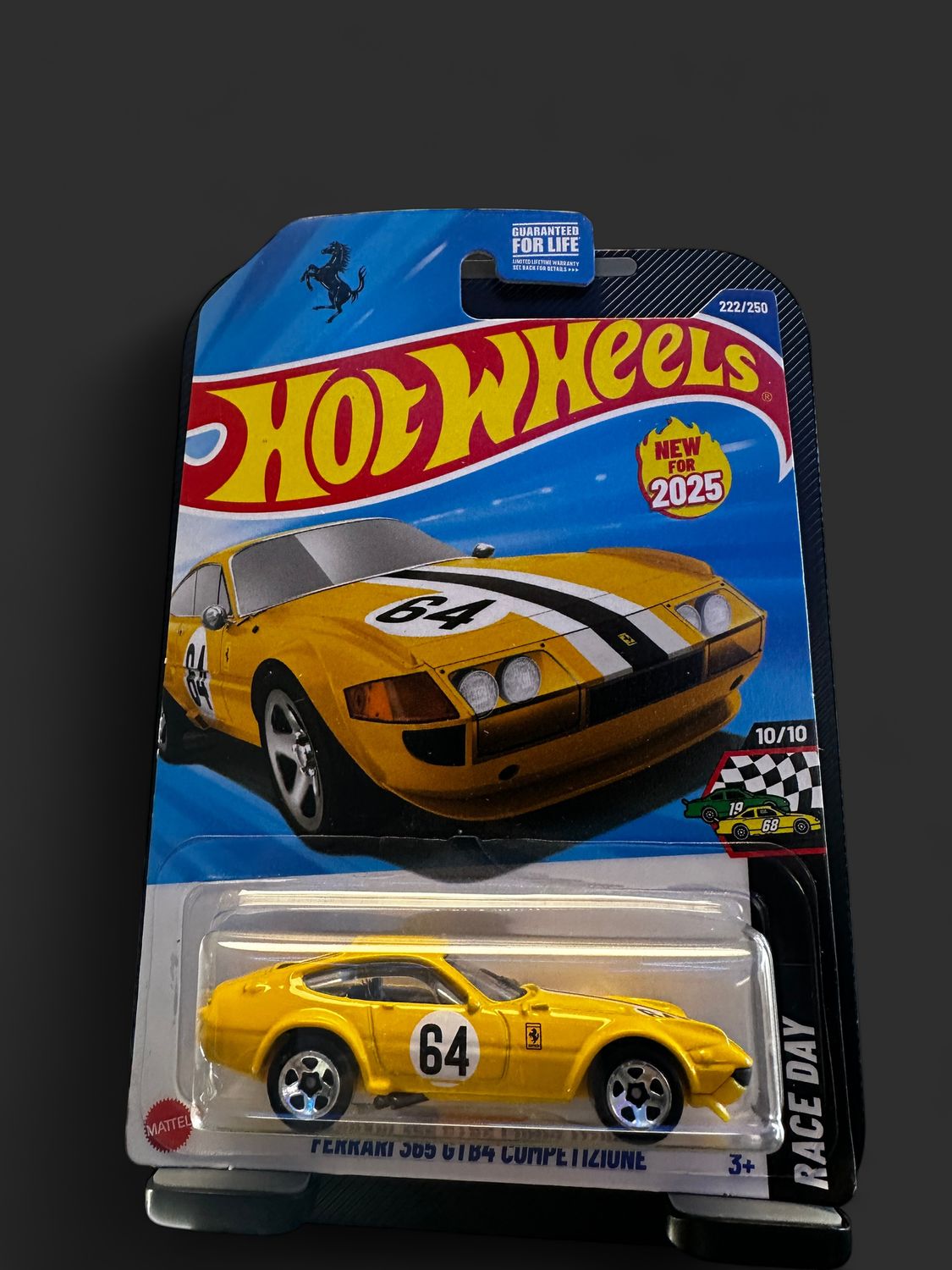 NIP 2025 Hot Wheels Mainline Ferrari 365 GTB4  Competizione 222/250 Yellow