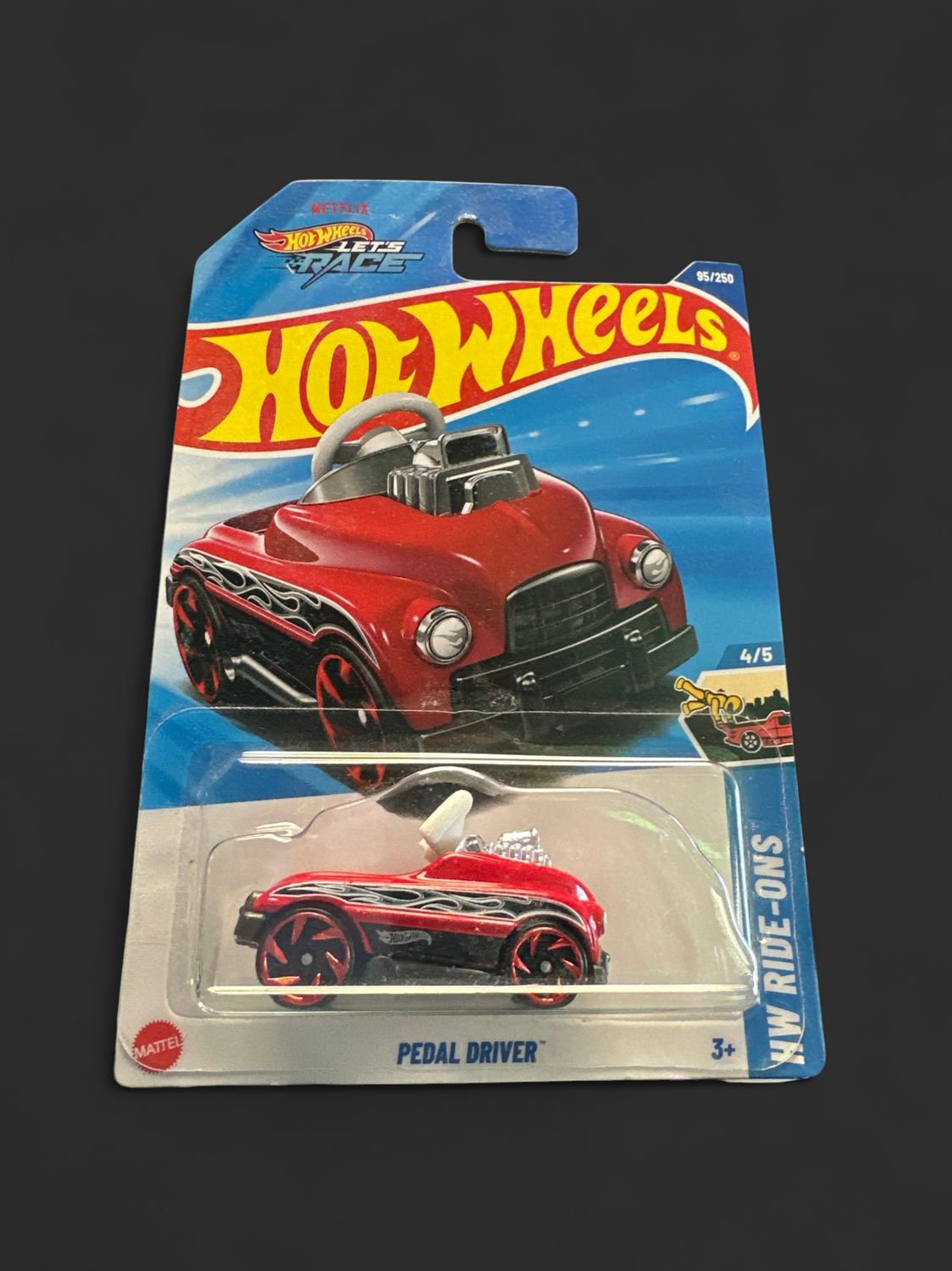2025 Hot Wheels TREASURE HUNT Pedal Driver 95/250 HW Ride-Ons 4/5 NEW