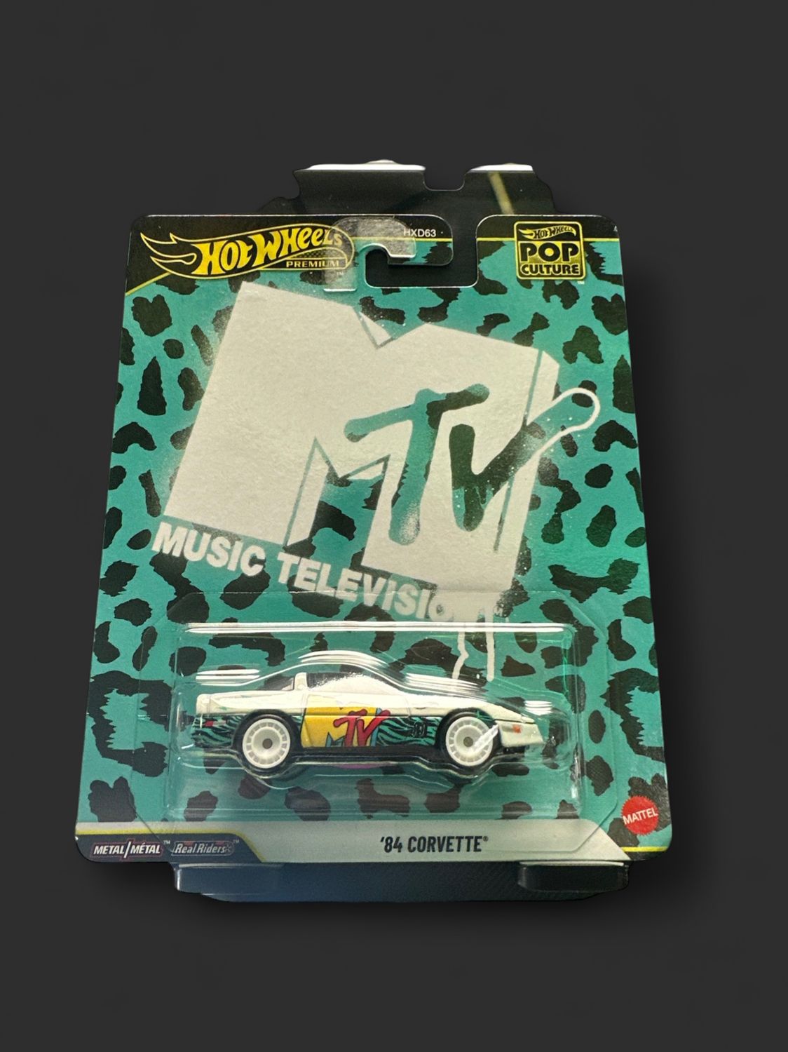 HOT WHEELS PREMIUM POP CULTURE MTV MUSIC TELEVISION 84 CORVETTE NEW