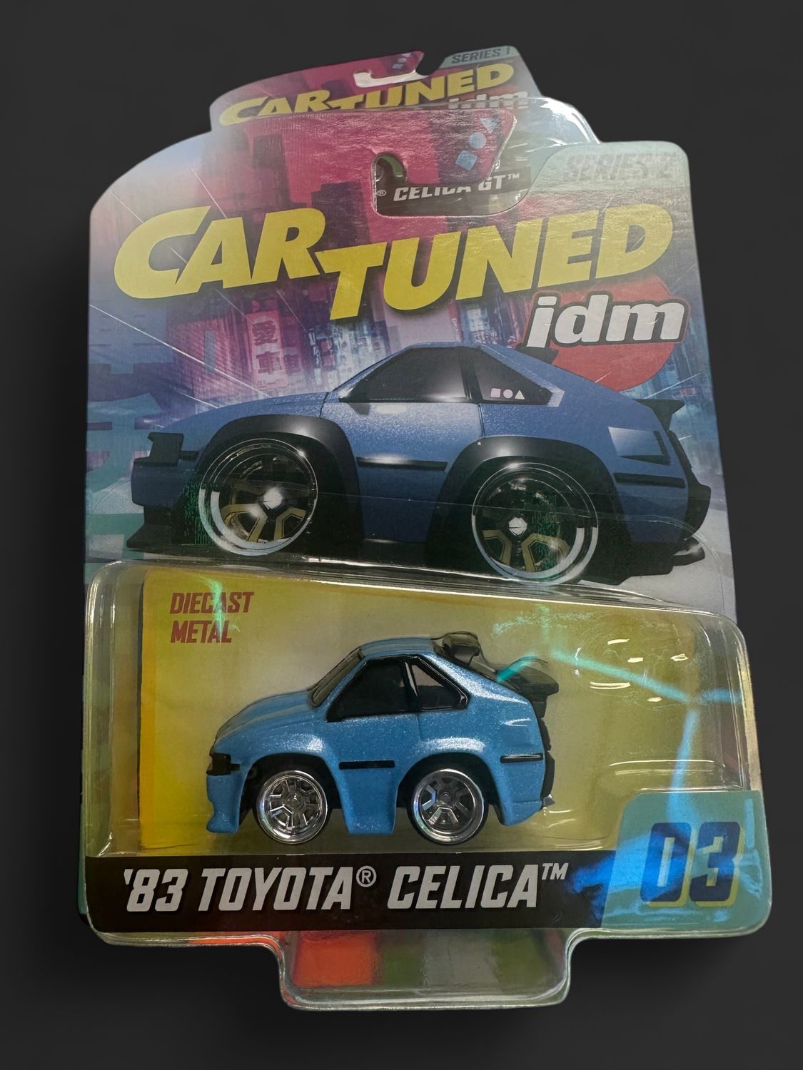 2025 CAR TUNED JDM SERIES 2 #03 1983 TOYOTA SUPRA CELICA BLUE DIECAST CAR