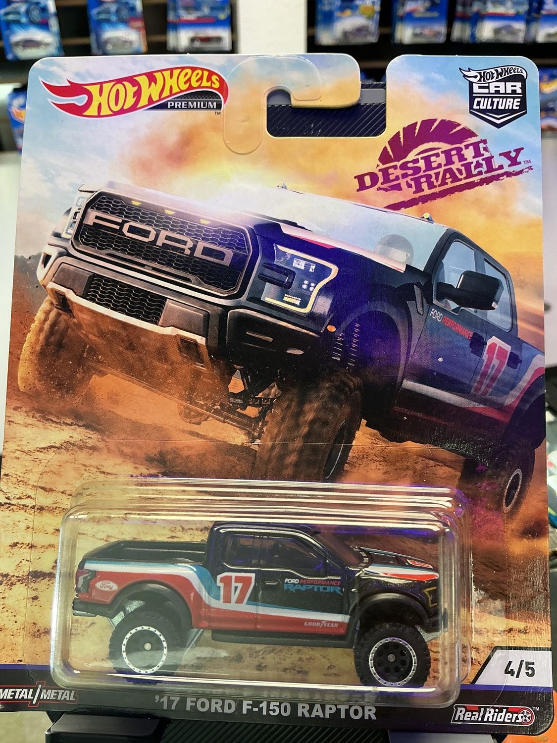 Hot wheels premium desert Raleigh 17 Ford F150 raptor
