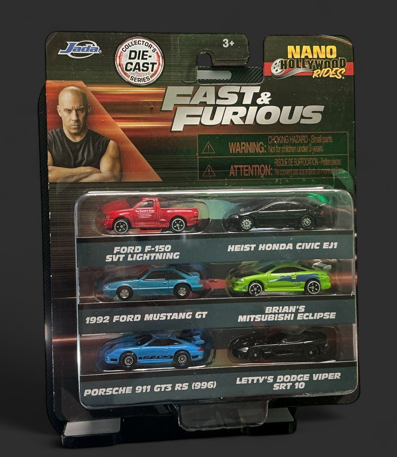 Nano Hollywood Rides 6pc Fast &amp; Furious 1.65" Collector's Die-Cast Series #85235