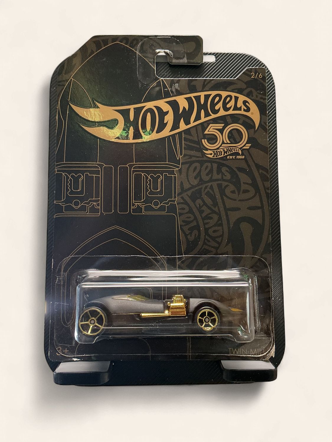 Hot Wheels 2017 50th Anniversary GOLD Series TWIN MILL Car  1:64 NEW