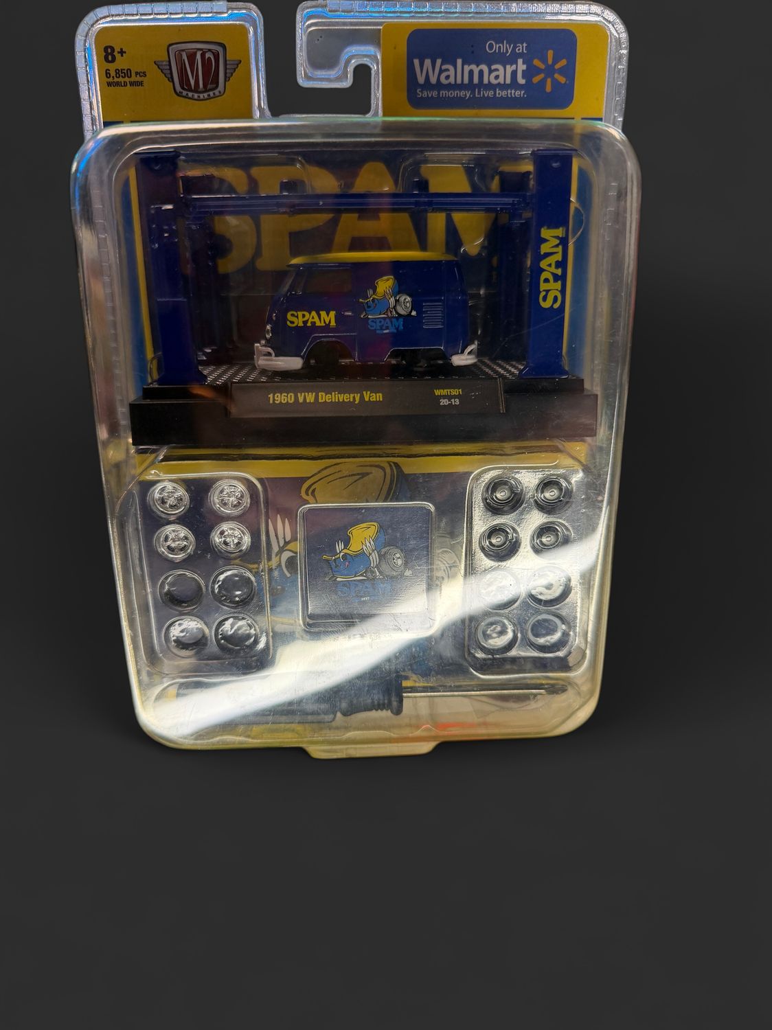 M2 Machines Model Kit 1960 VW Delivery Van Spam walmart exclusive New