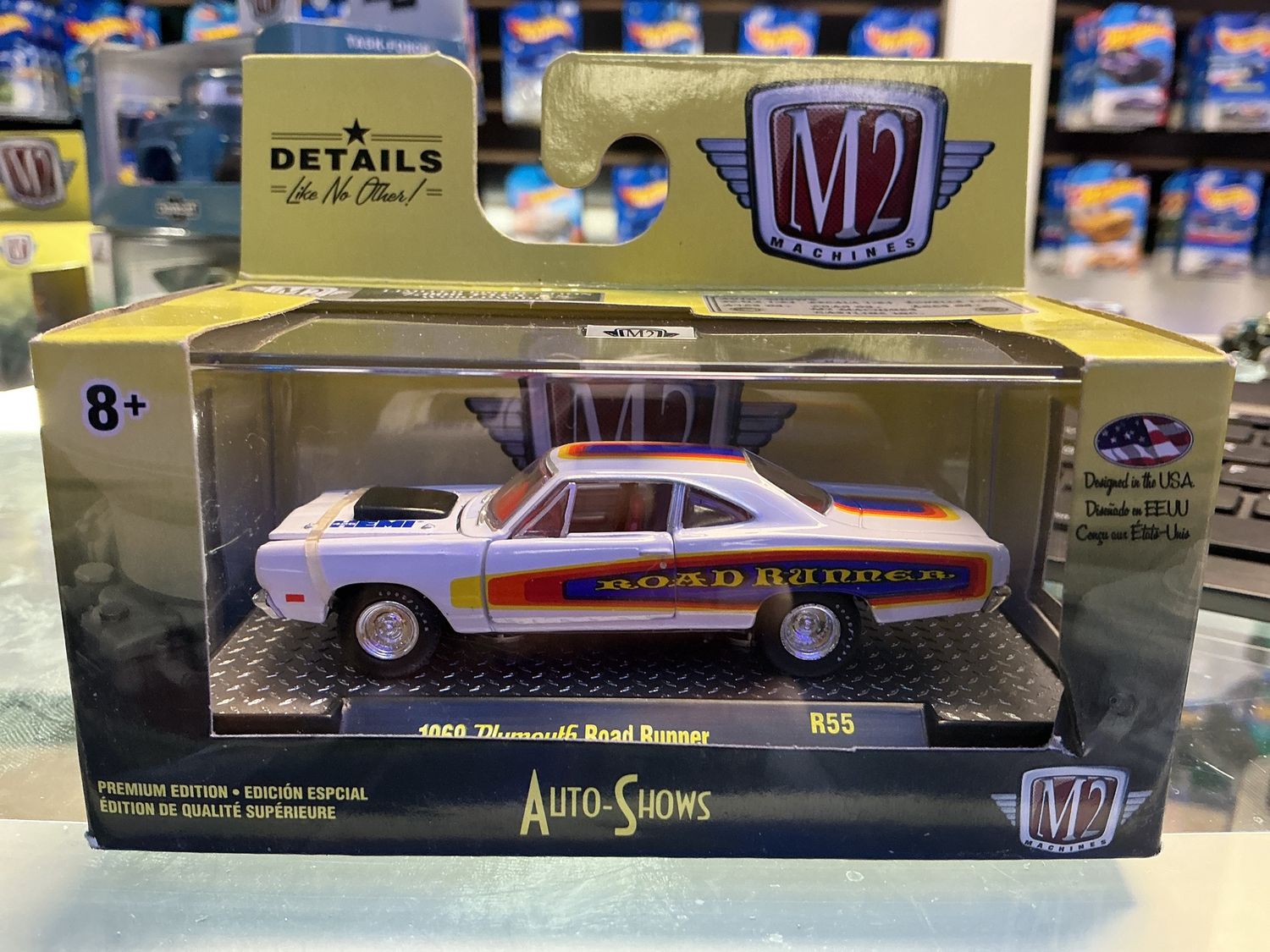 M2 auto shows 1969 Plymouth Road Runner