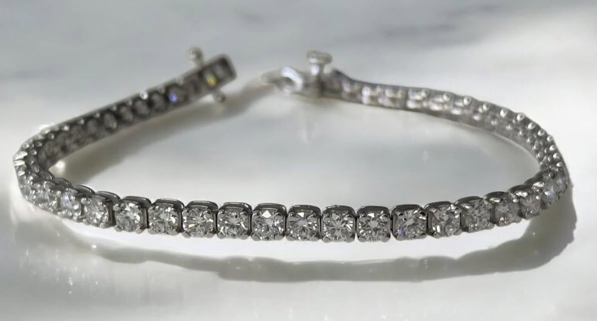 925 7.00tw Lab Diamond Bracelet