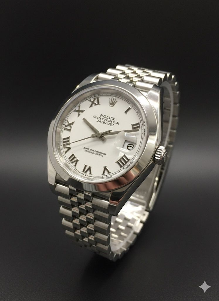 Rolex Datejust White Roman Numeral Dial 41MM