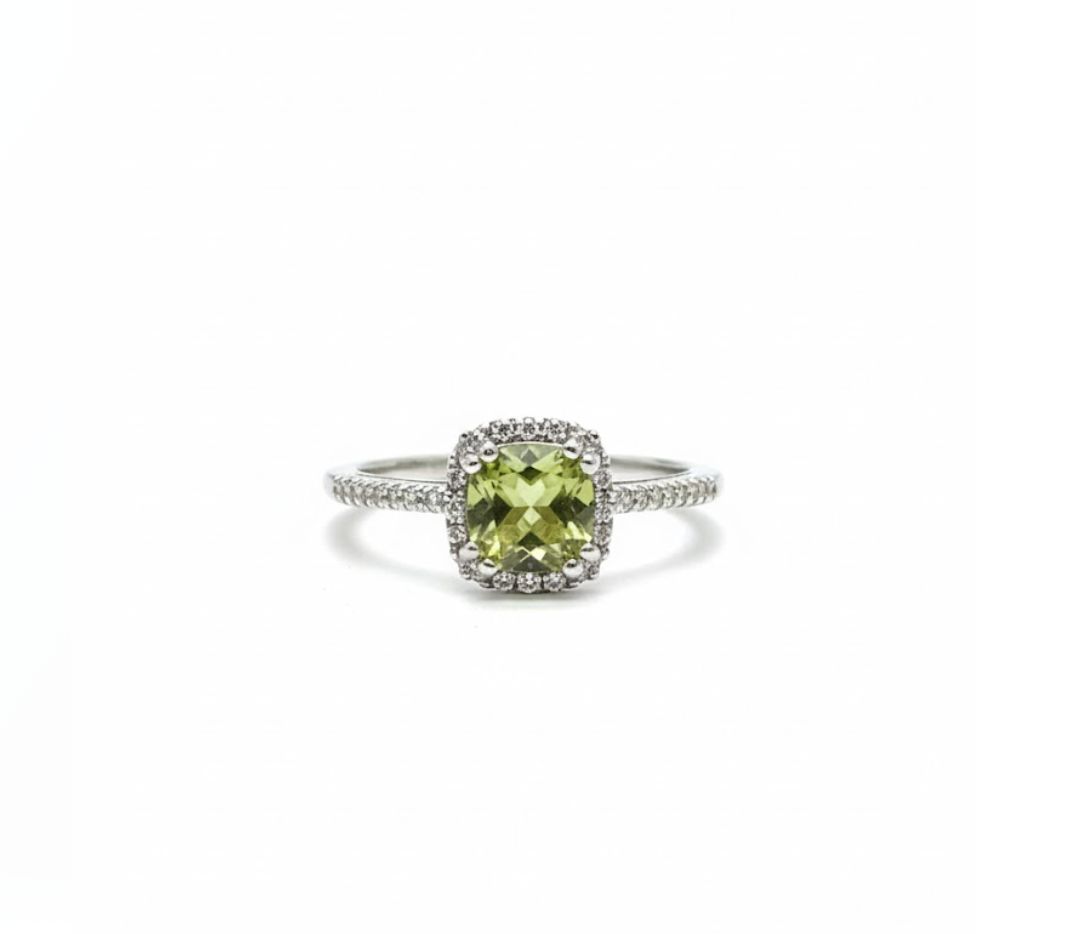 10K PERIDOT .15TW DIA RING 2.3G