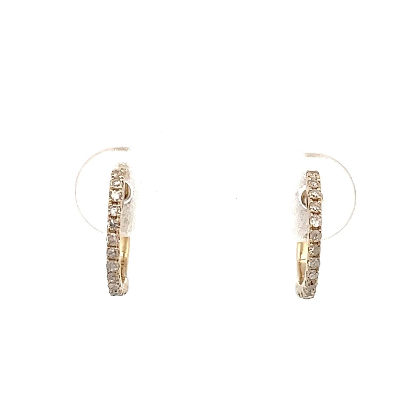 14KY .13TW DIA HUGGIE