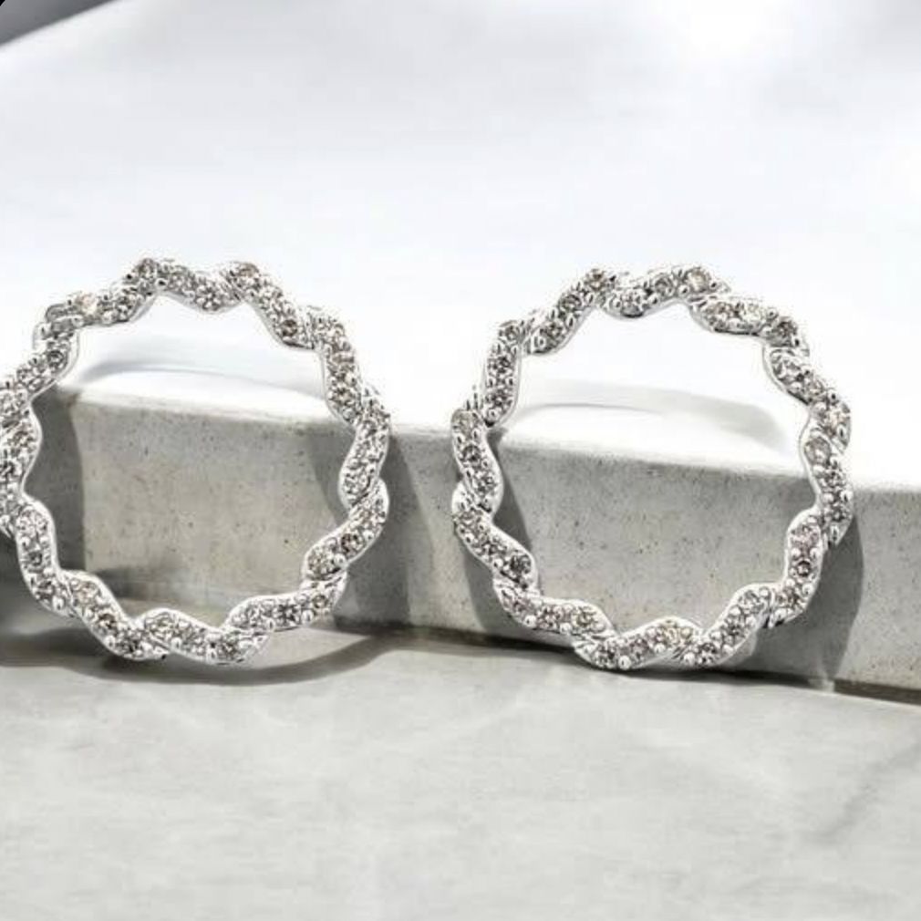 14KW 1.00TW DIA CIRCLE EARRING