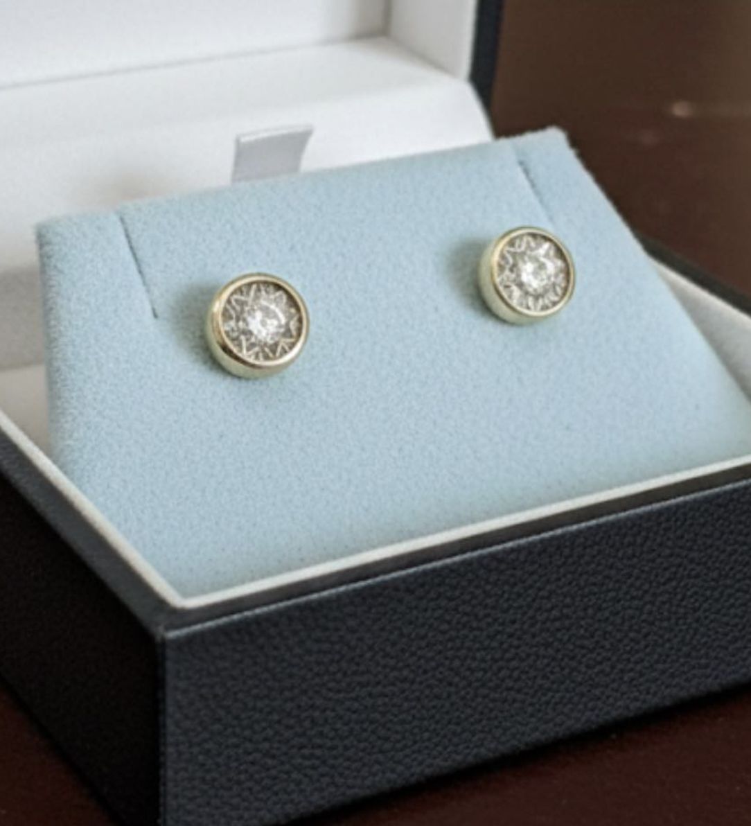 10KY .10TW DIA INV EARRINGS