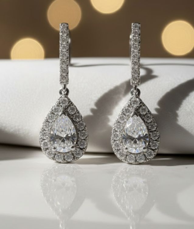 14KW 1.25TW LAB DIA DROP Earring