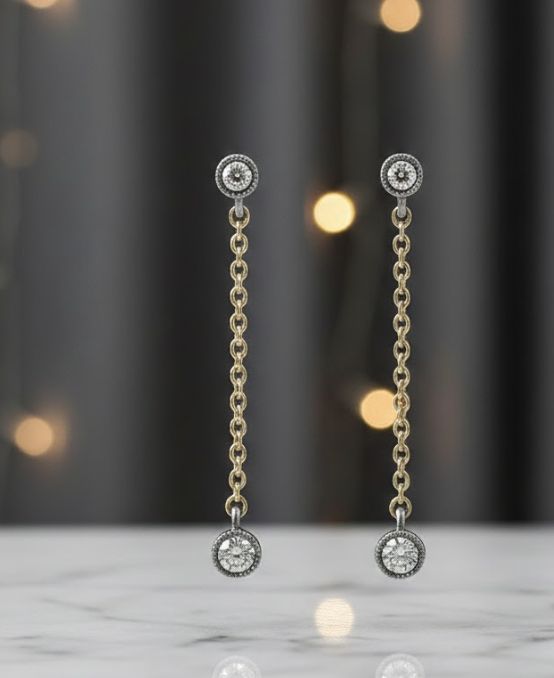 10KY .25TW LAB DIA DROP EAR