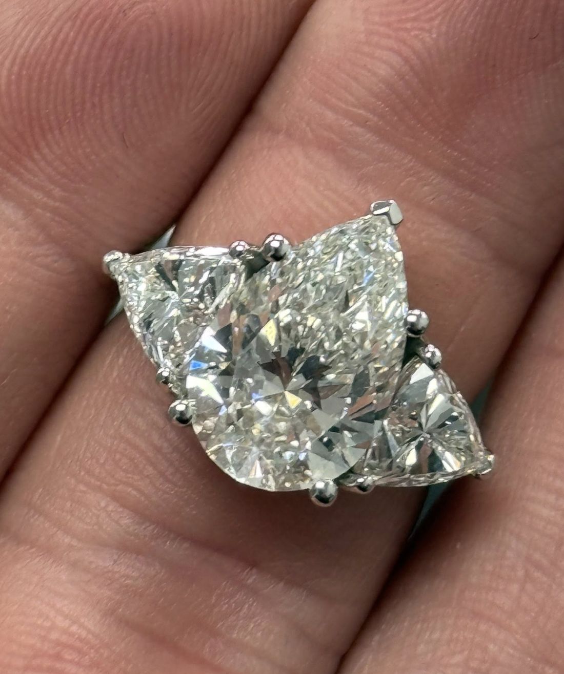 14K White Gold 7.09cttw Lab Grown Diamond