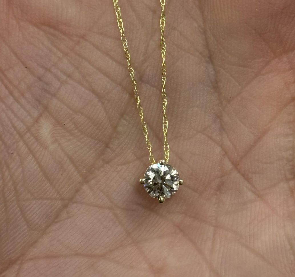 14KY .50TW LGD SOLITAIRE PENDANT