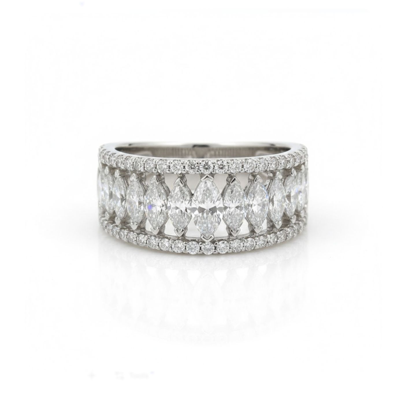 14KW 2.0CTW LAB DIA FASHION RING 5G