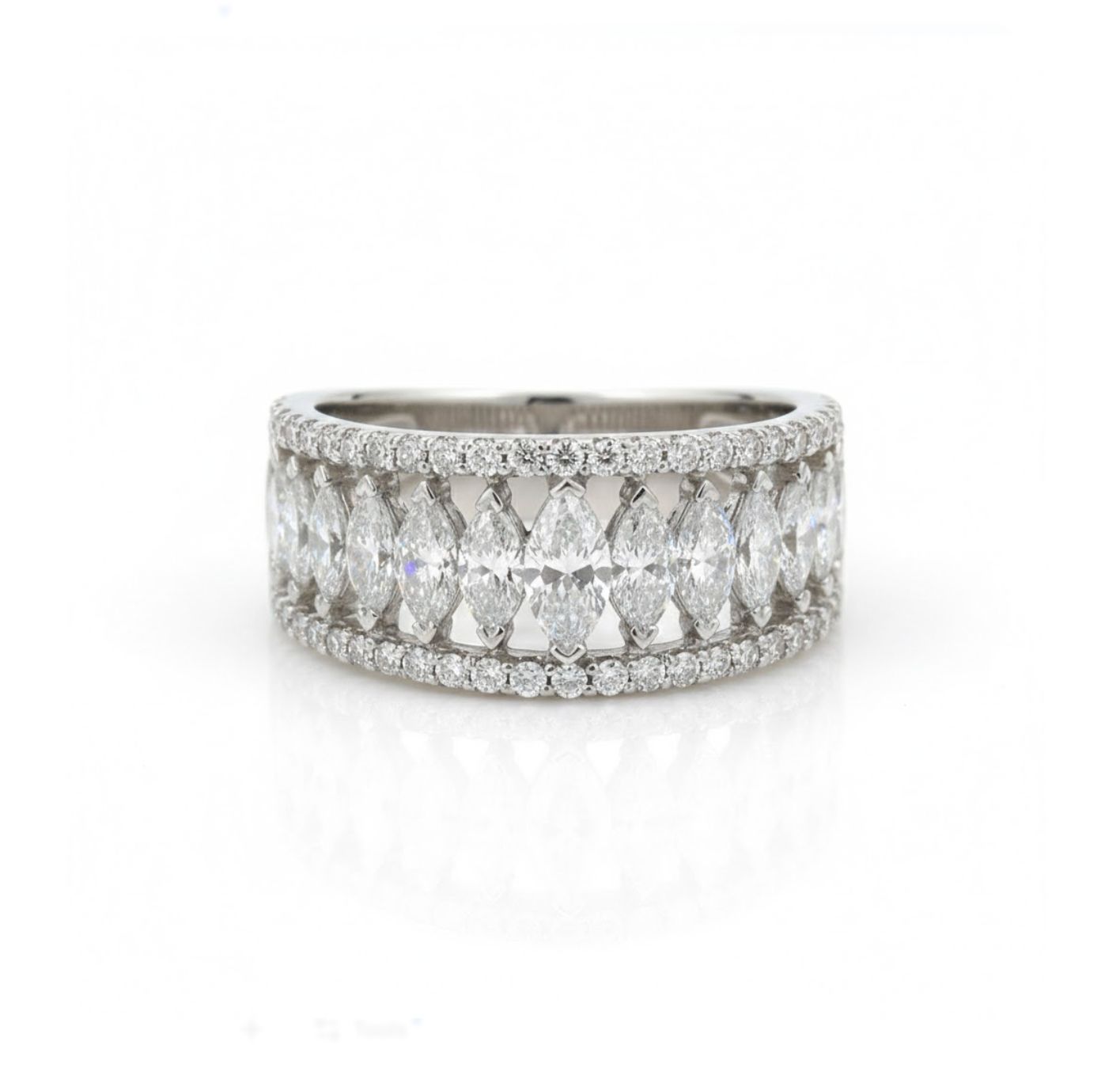 14KW 2.0CTW LAB DIA FASHION RING 5G
