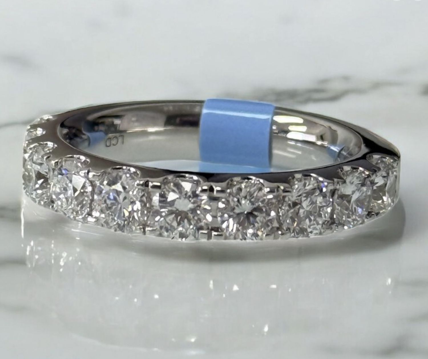 14KW 2.00CTW LAB DIAMOND BAND 7.2G