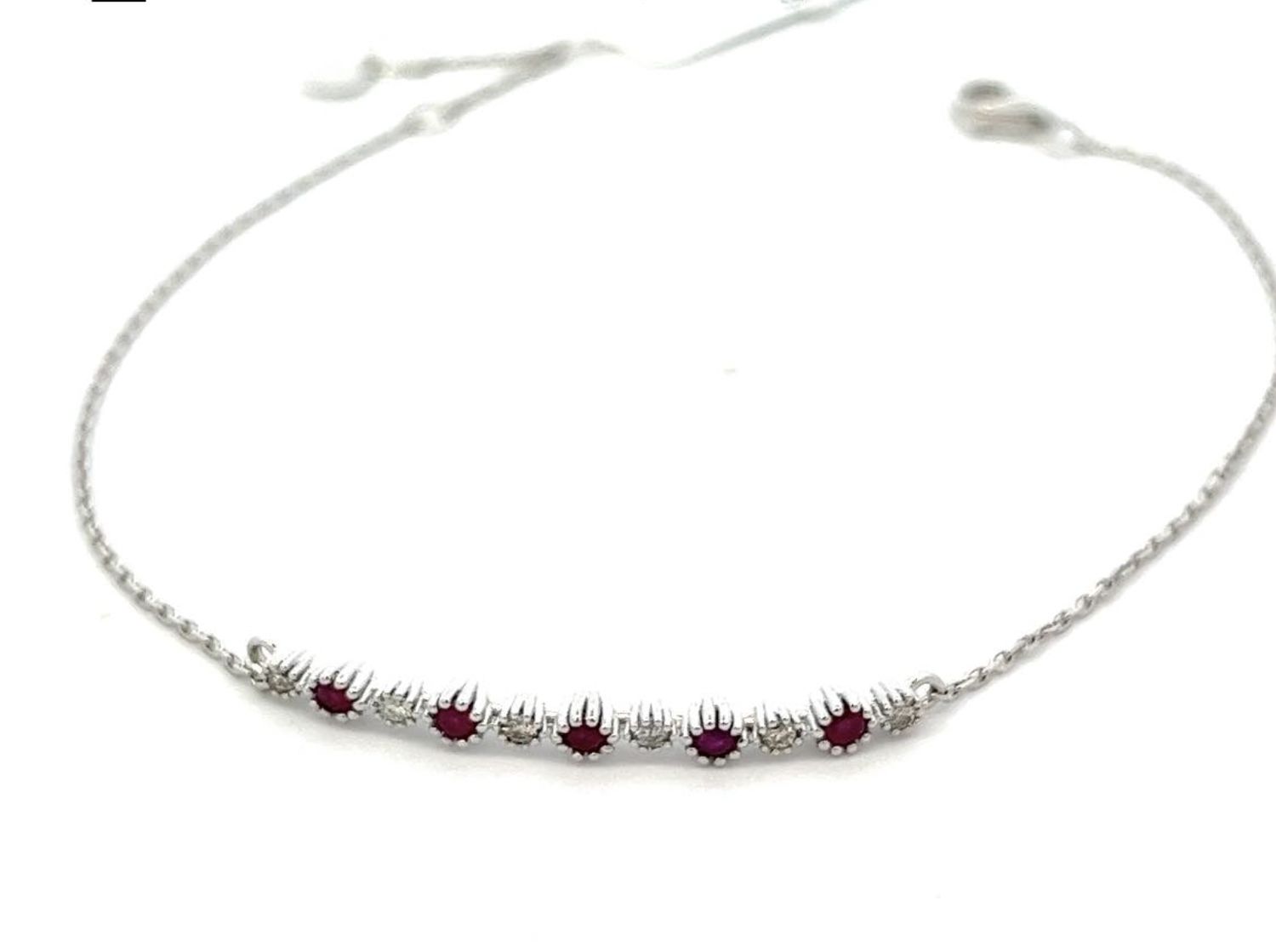 14K 1.7G .29TW RUBY DIA BRACELET