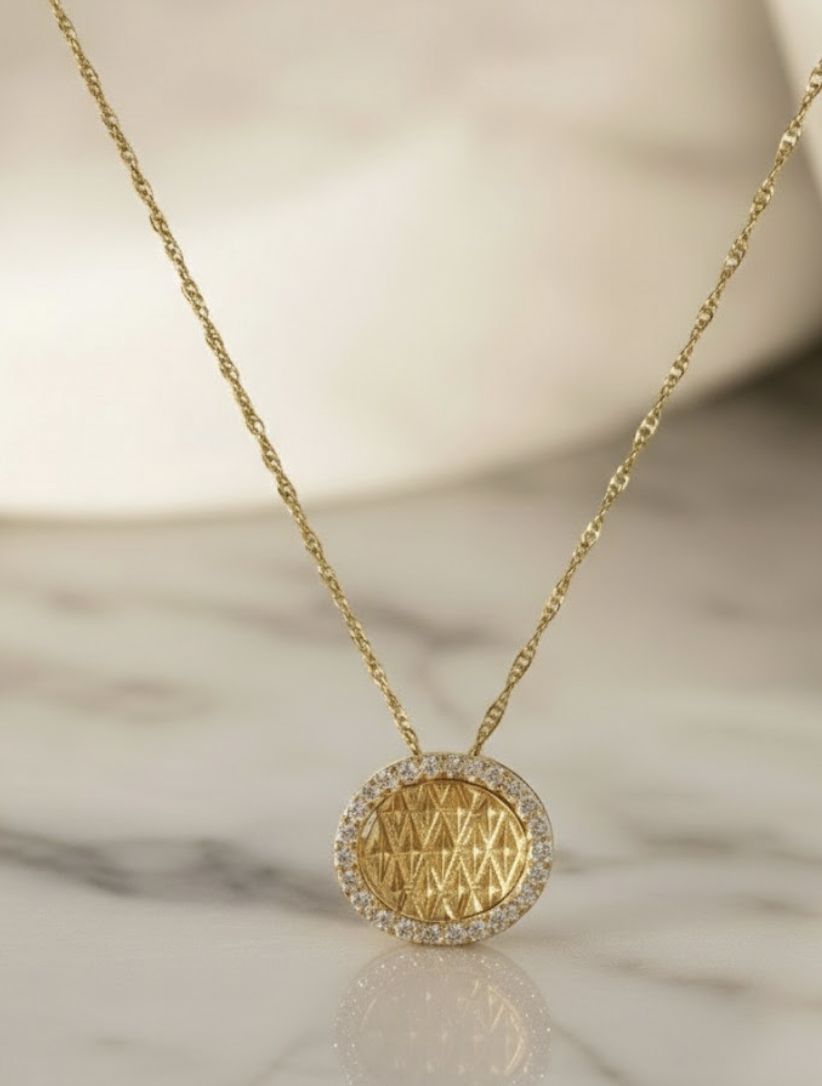 14KY .09CTW DIA PENDANT