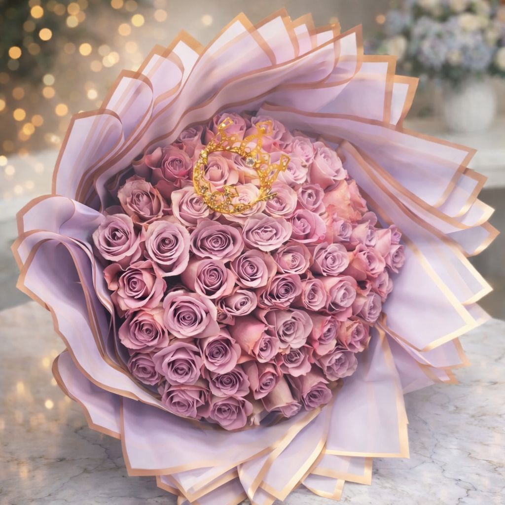 Moonlight Lilac 50 Roses