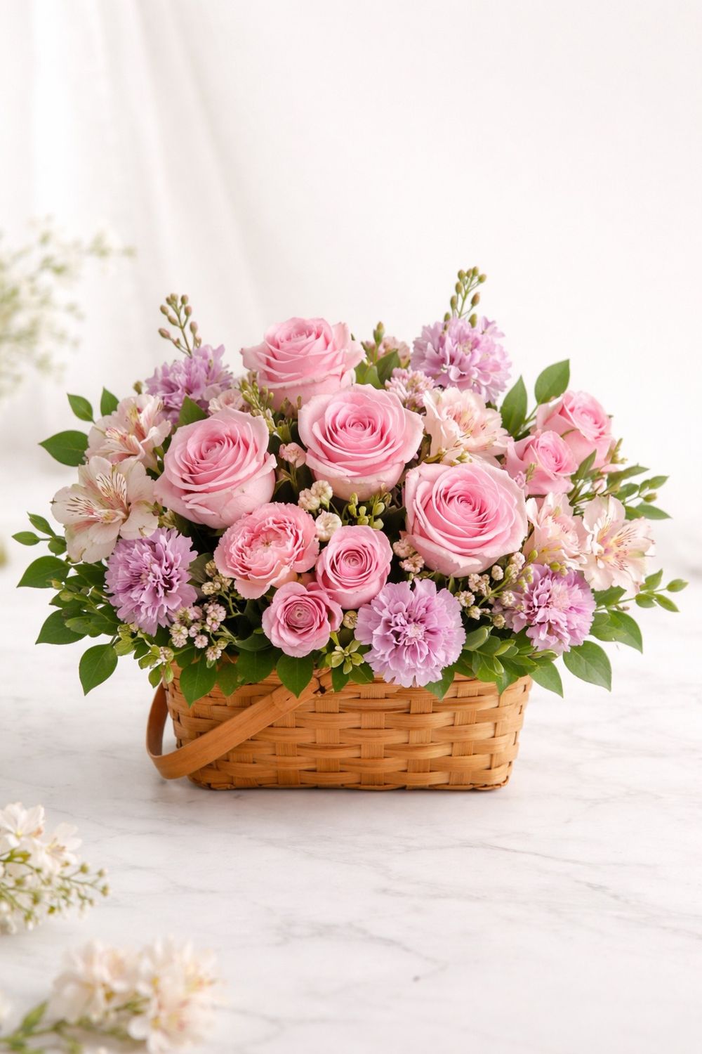 Blush Garden Basket