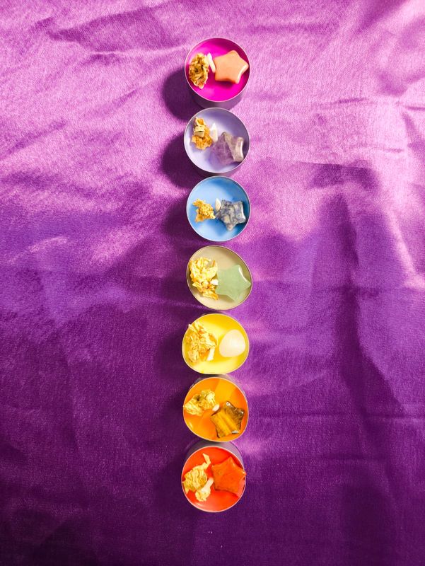Kit de Velas para Limpieza y Armonización de los 7 Chakras