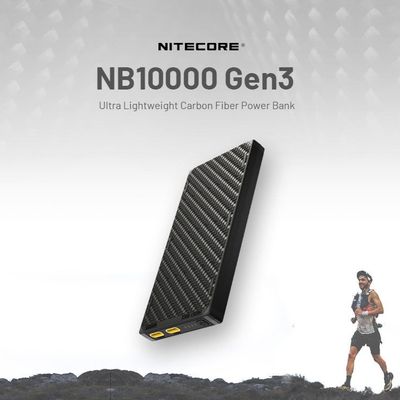 NITECORE NB10000 Gen3 Ultra-Slim USB-C Power Bank 超輕碳纖行動電源(第三代) | 登山 露營 輕裝備