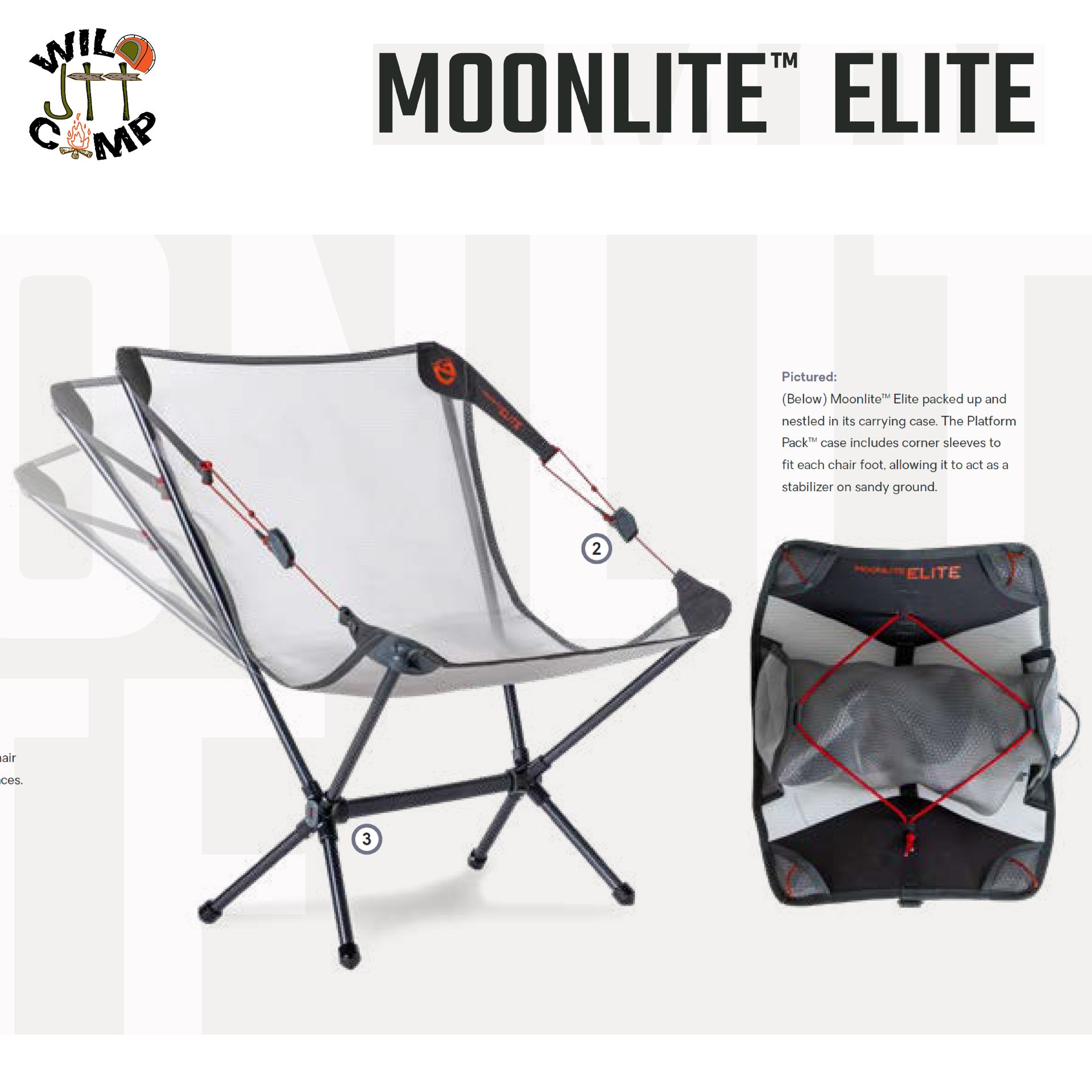 NEMO Moonlite Elite Reclining Camp Chair 超輕露營摺疊椅｜背包客首選