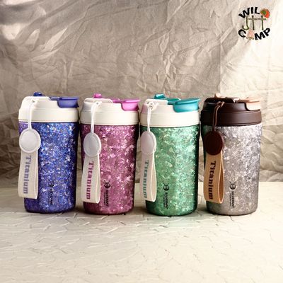 SilverAnt 鈦晶雙層隨行杯 Crystallized Titanium Insulated Travel Coffee Mug with Lid 400ml 便攜咖啡杯 | 保溫杯