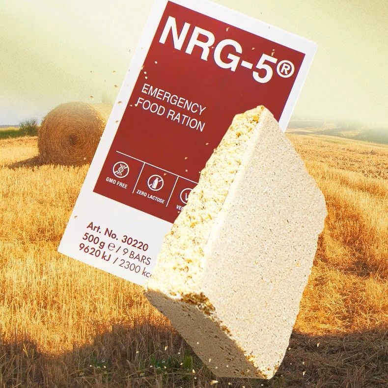 TREK’N EAT NRG-5 Emergency Food Ration 500g Pack of 1 (9 Bars) 高熱量 應急口糧 | 防災食品 德國製