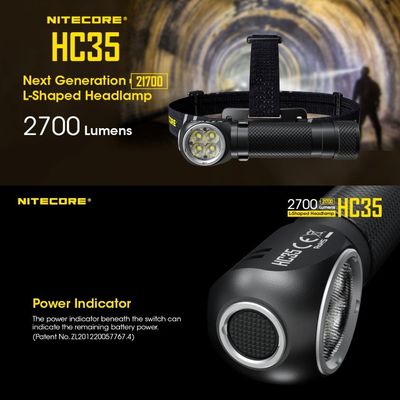 NITECORE HC35 2700 Lumens USB Rechargeable Headlamp (2700流明) USB充電手電筒頭燈