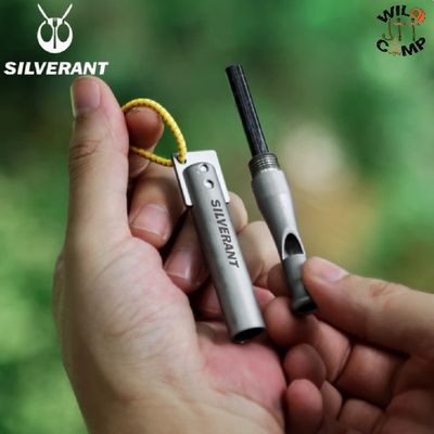 SilverAnt 純鈦求生打火口哨子 | 野外 | 打火石 | 鎂棒 | 打火棒 Titanium survival Fire Starter with whistle SilverAnt 純鈦求生打火口哨子 | 野外 | 打火石 | 鎂棒 | 打火棒 Titanium survival Fire Starter with whistle