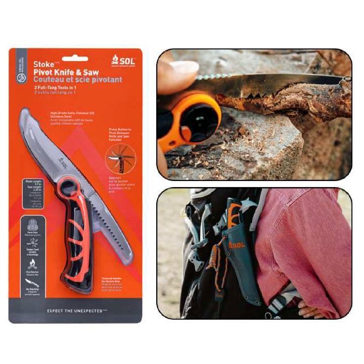 SOL Stoke Pivot Knife & Saw 野外雙頭刀鋸連打火棒