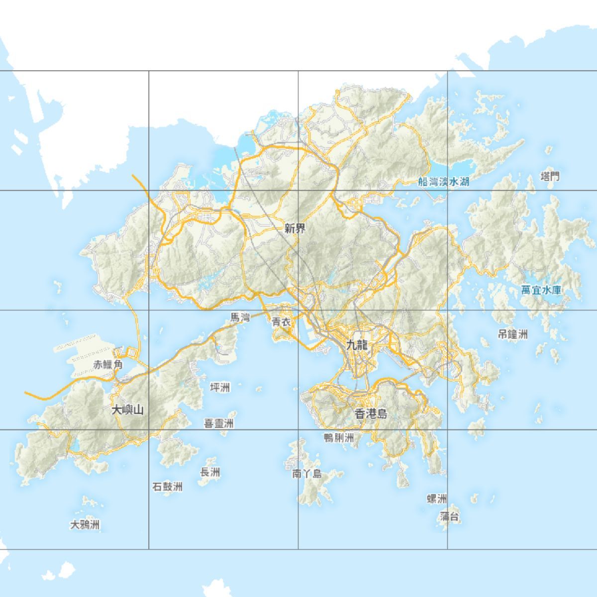地形圖 HM20C Topographic Maps 1:20000 香港行山用 地形圖 HM20C Topographic Maps 1:20000 香港行山用