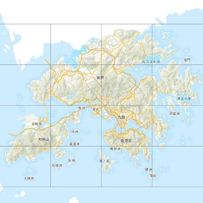 地形圖 HM20C Topographic Maps 1:20000 香港行山用
