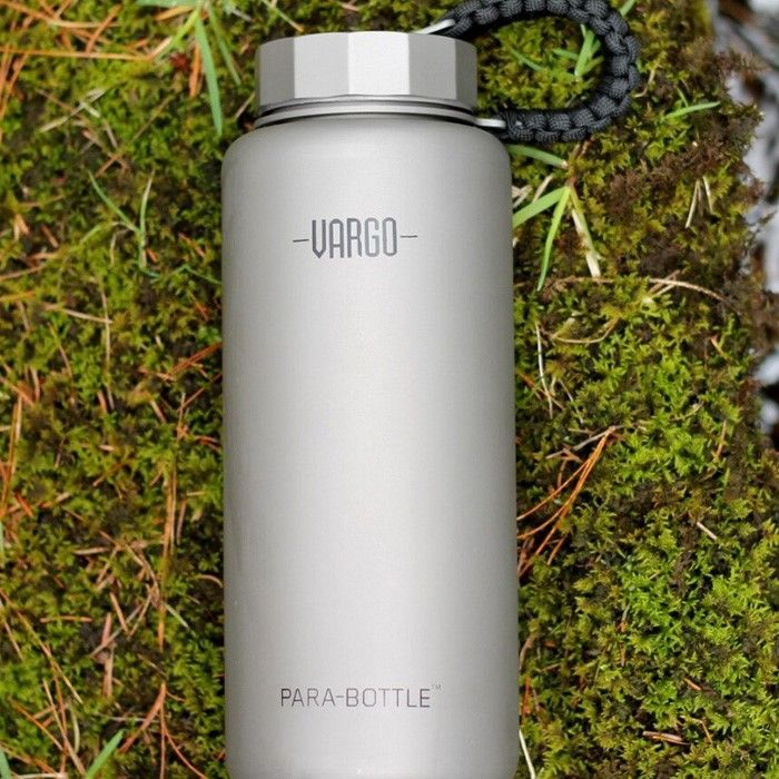 VARGO Titanium Para-Bottle 1000ml 鈦金屬水樽連7英呎傘繩