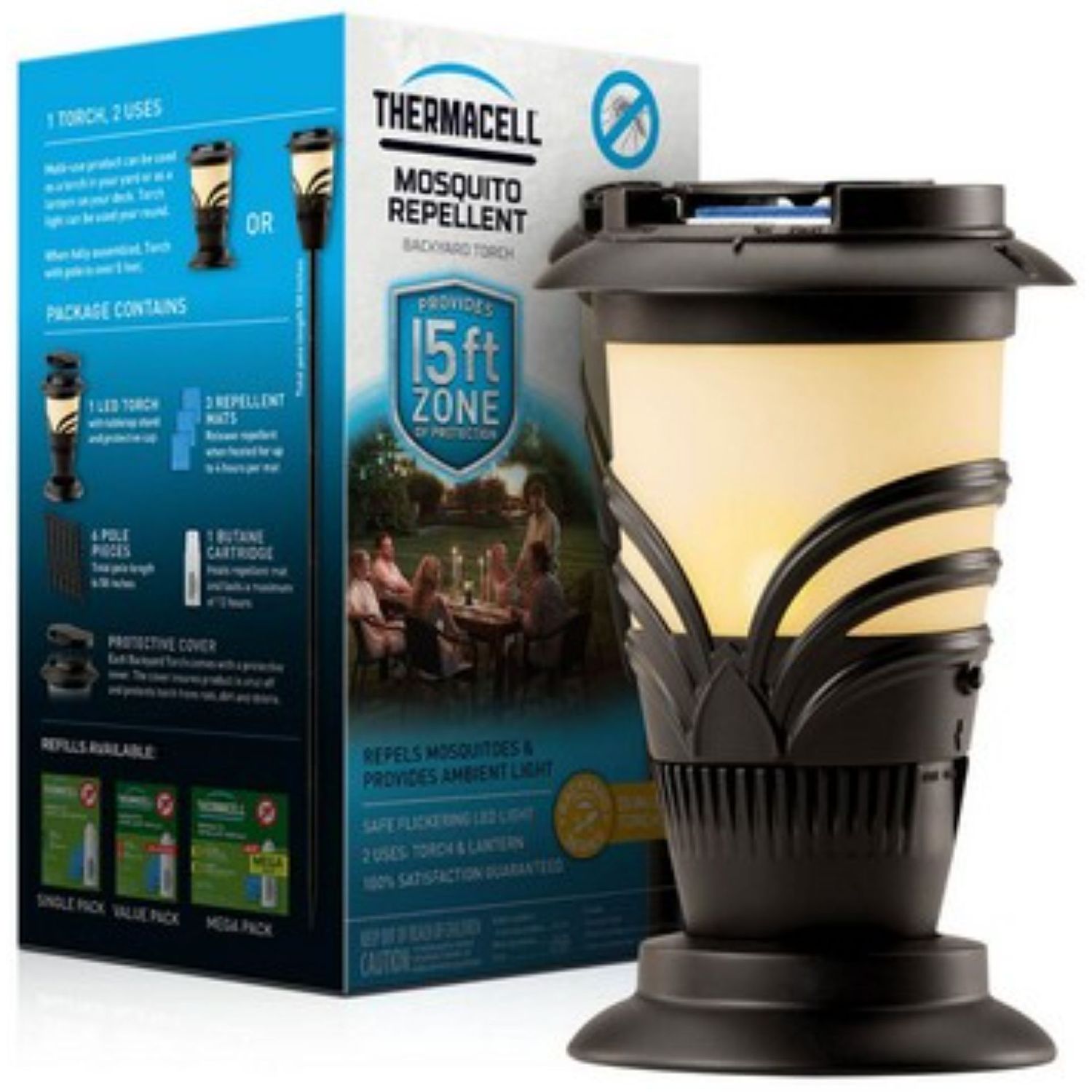 Thermacell Lexington 戶外燈具驅蚊 (連4小時驅蚊片3片及12小時燃料1支) (with 3 repellent mats and 1 fuel cartridge) Thermacell Lexington 戶外燈具驅蚊 (連4小時驅蚊片3片及12小時燃料1支) (with 3 repellent mats and 1 fuel cartridge)