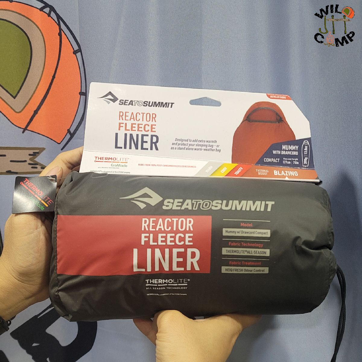 Sea To Summit Thermolite® Reactor Fleece Liner Mummy with Drawcord Compact 保暖內膽 被單睡袋 sleeping bag （緊湊型）附拉繩