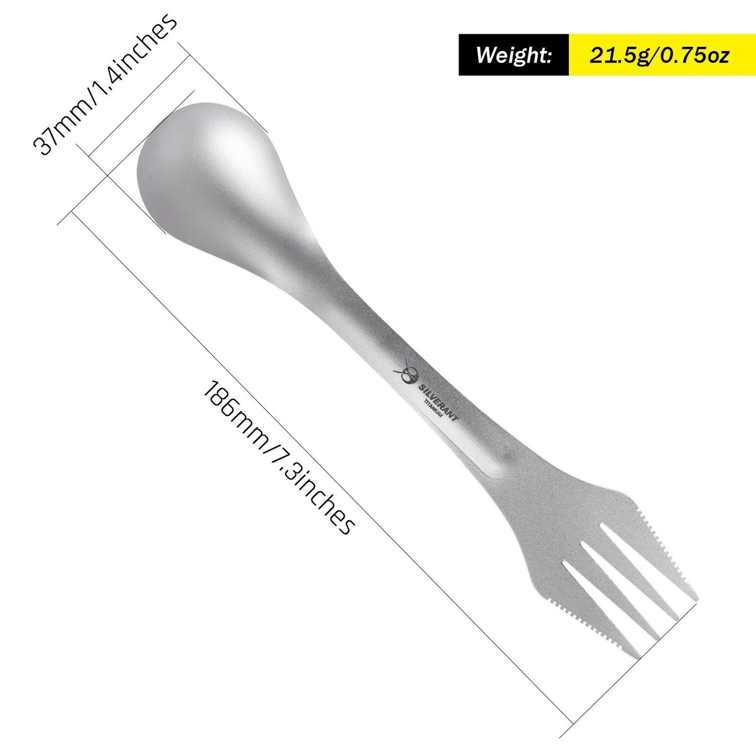 SilverAnt Titanium Spork 3-in-1 Knife Fork Spoon 純鈦三合一刀叉匙 SilverAnt Titanium Spork 3-in-1 Knife Fork Spoon 純鈦三合一刀叉匙
